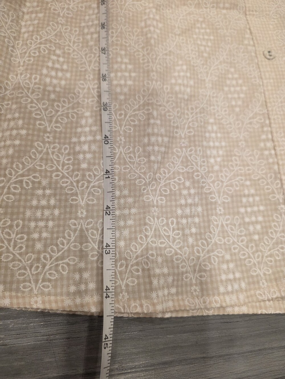 Gigio USA Eyelet Collared Beige Midi Dress NWT - Picture 7 of 13